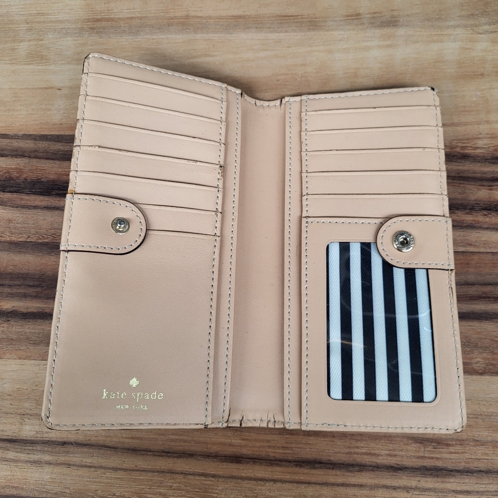 Kate Spade Blue Slim Leather Wallet, 6.5×3.5 - Picture 5 of 8